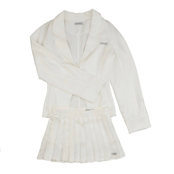 My Mum Made It NEW Blazer and Skort Set White Medium - Picture 4 of 9